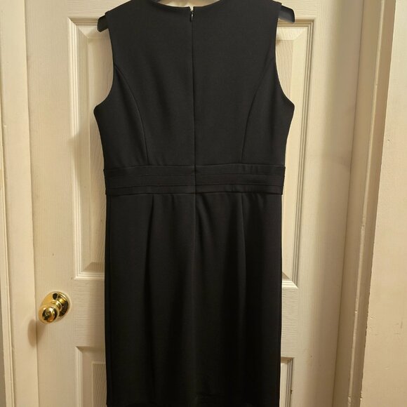 Calvin Klein Black Illusion Stripe Dress - Size 12 - Picture 2 of 5